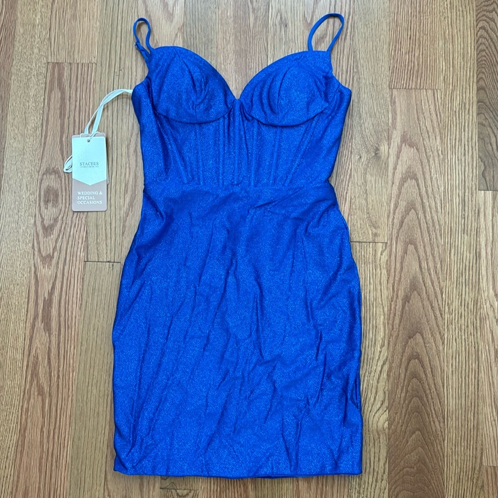 Blue Sparkly, Corset Homecoming/Formal Dress